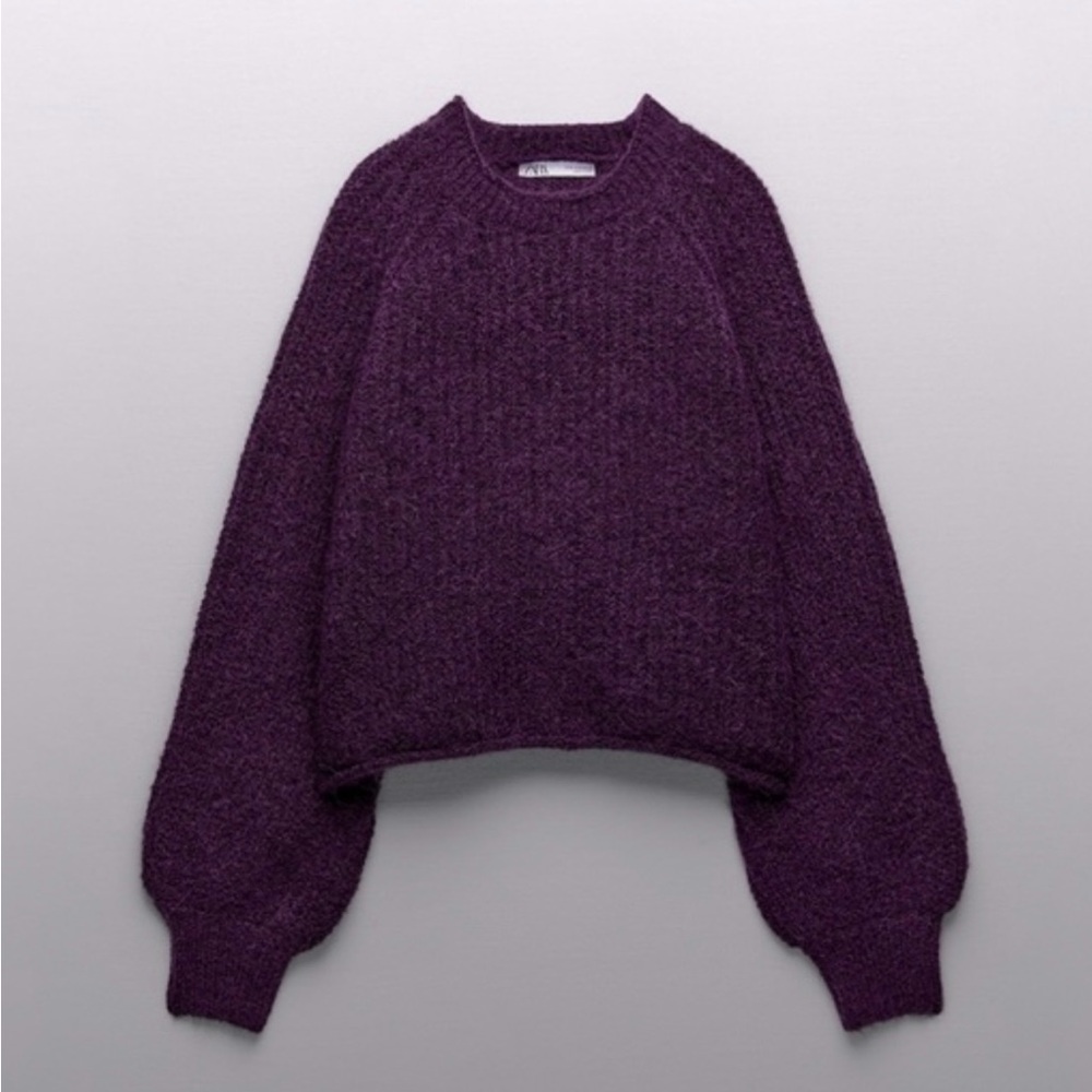 Zara Purple Knit Sweater - S